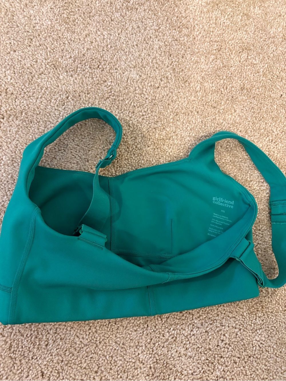girlfriend collective Matching Tommy Sports Bra & Leggings Aspen Color Size XS - Picture 5 of 7